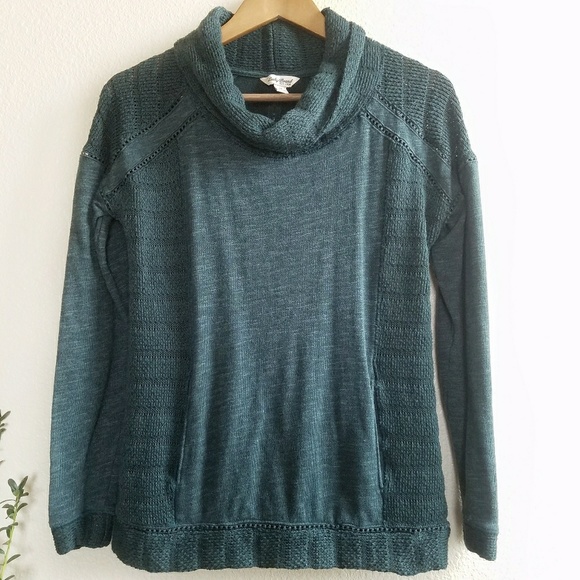 Lucky Brand Sweaters - 🌿Lucky Brand  green cowl neck knit sweater